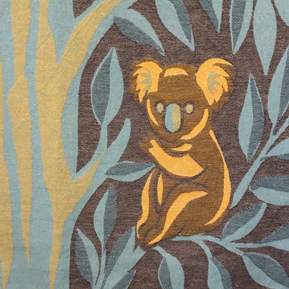 KOALA Heirloom Collection Blue +
Yellow Hand Crafted Loom Weave New Original 84" - Picture 12 of 16